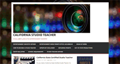 Desktop Screenshot of californiastudioteacher.com