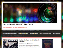 Tablet Screenshot of californiastudioteacher.com